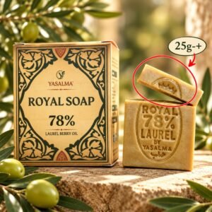 YASALMA Royal Soap 78% Laurel berry Oil-TRIAL BAR 25g